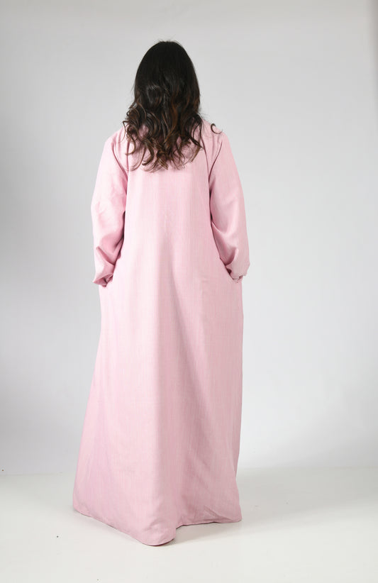 Cloud Reversible Abaya - Pink