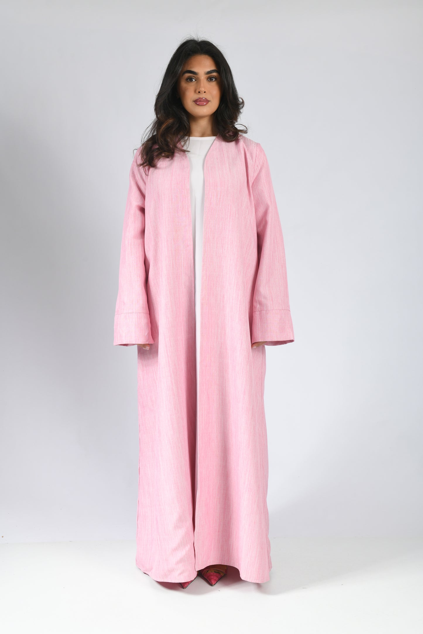 Cloud Reversible Abaya - Pink