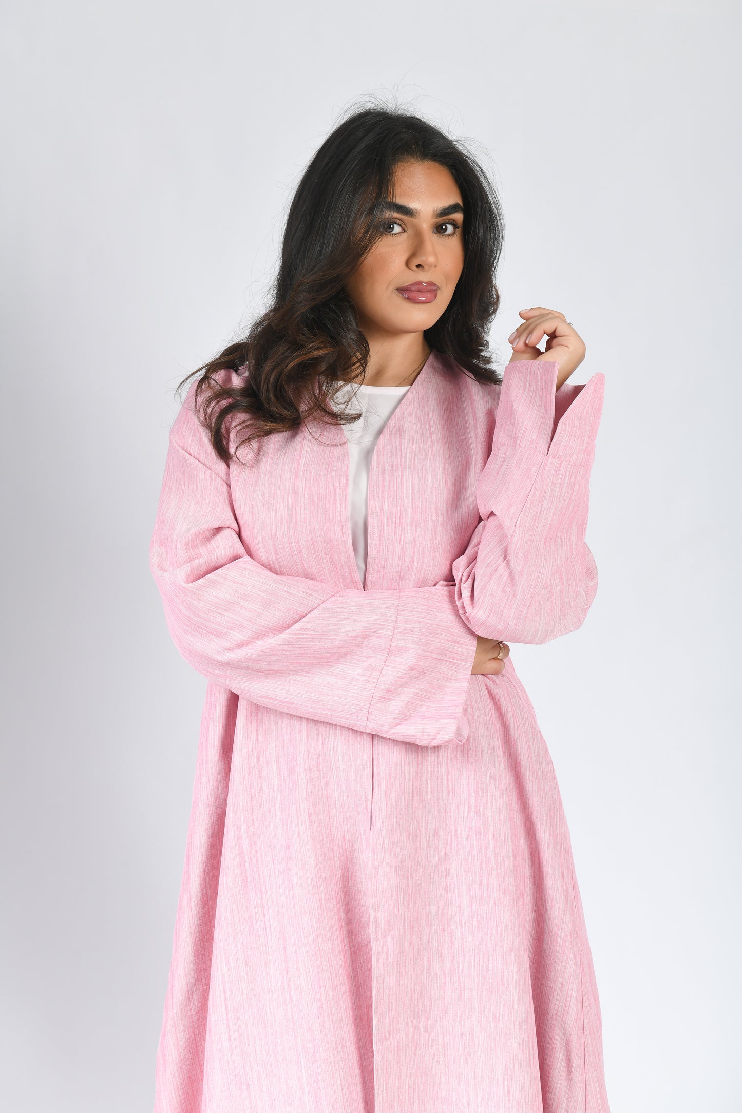 Cloud Reversible Abaya - Pink