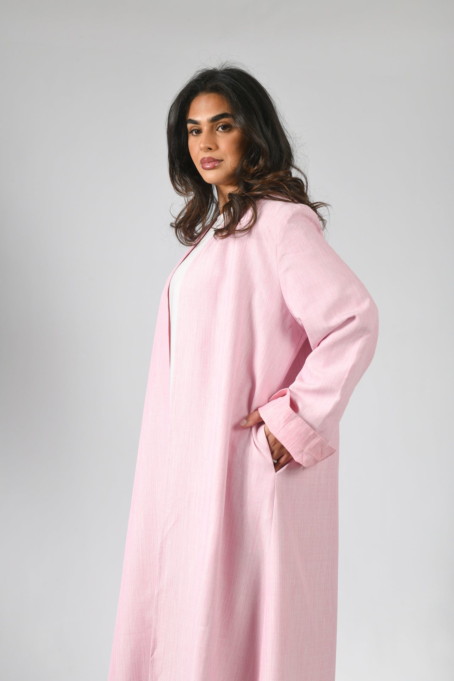 Cloud Reversible Abaya - Pink