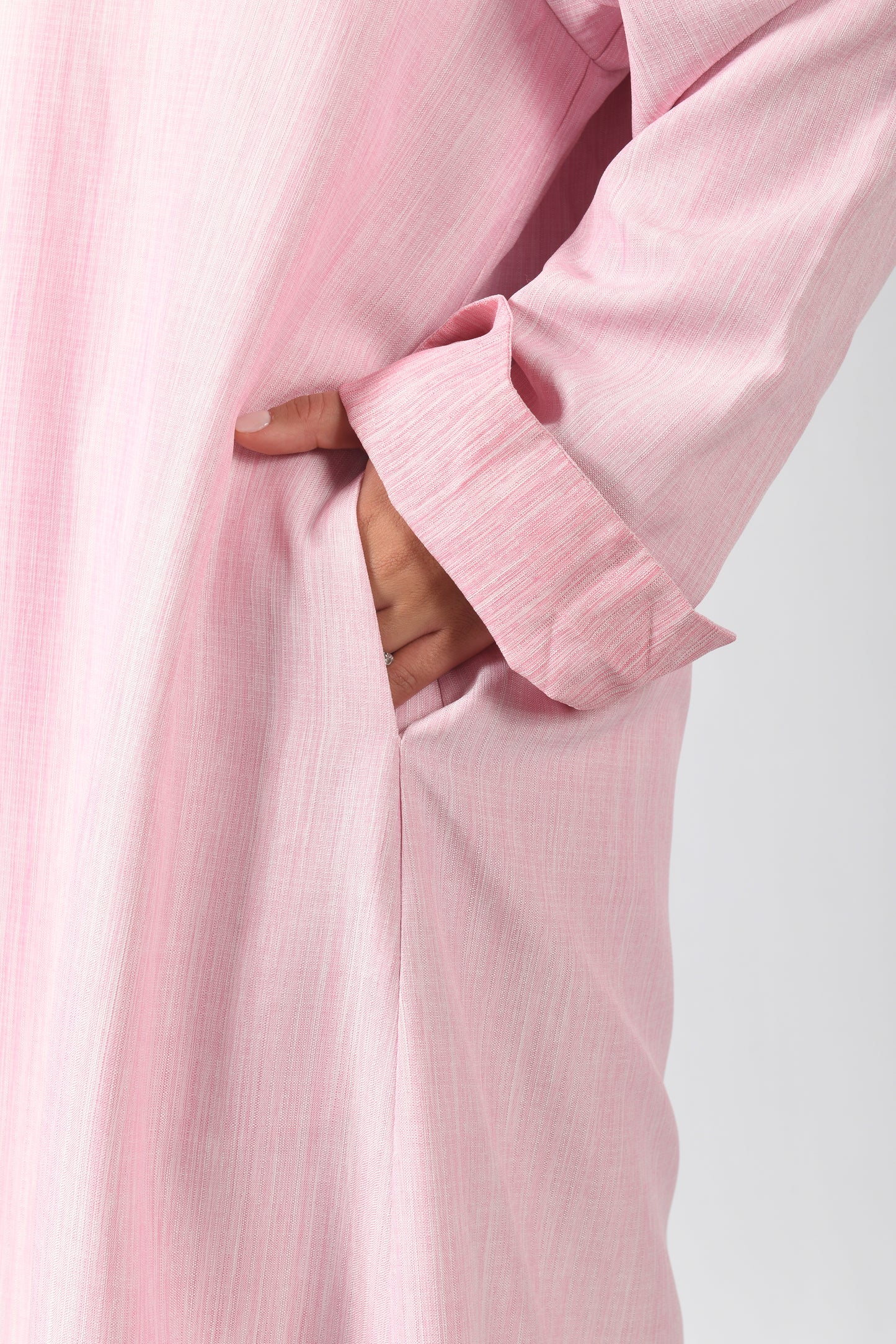 Cloud Reversible Abaya - Pink