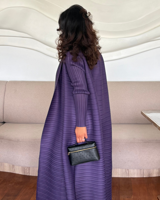 Purple maxi kimono robe