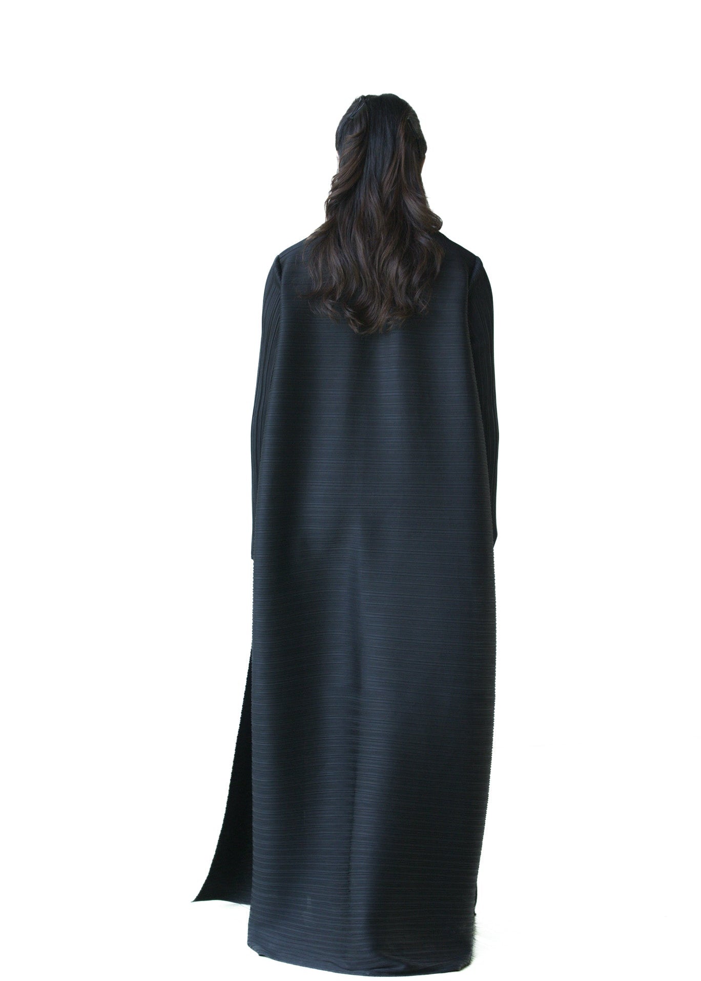 Black maxi kimono robe